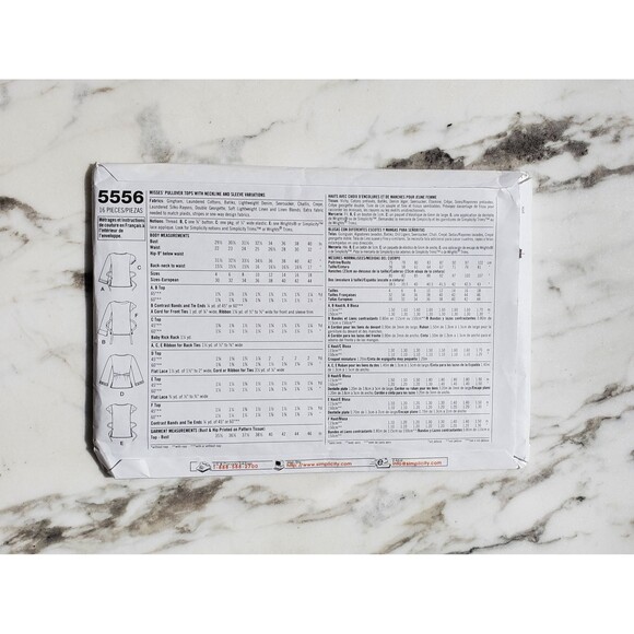 Y2K Misses Pattern Pullover Top w/Neckline + Sleeve Variation - Size 4, 6, 8, 10 - Picture 2 of 2